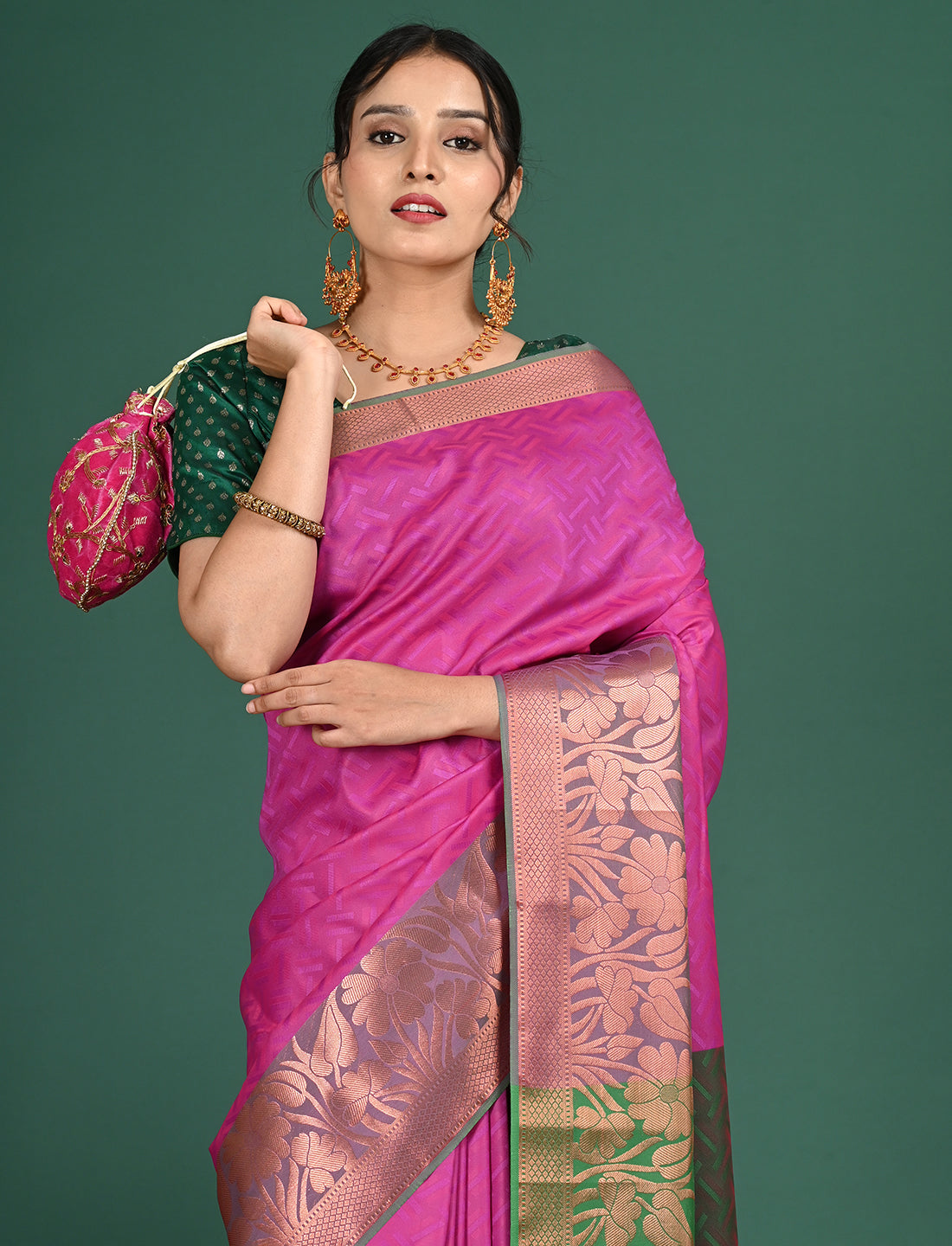 South Art Silk Geometric Saree