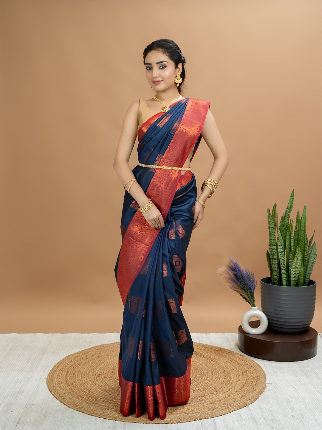 South Silk Brocade Saree