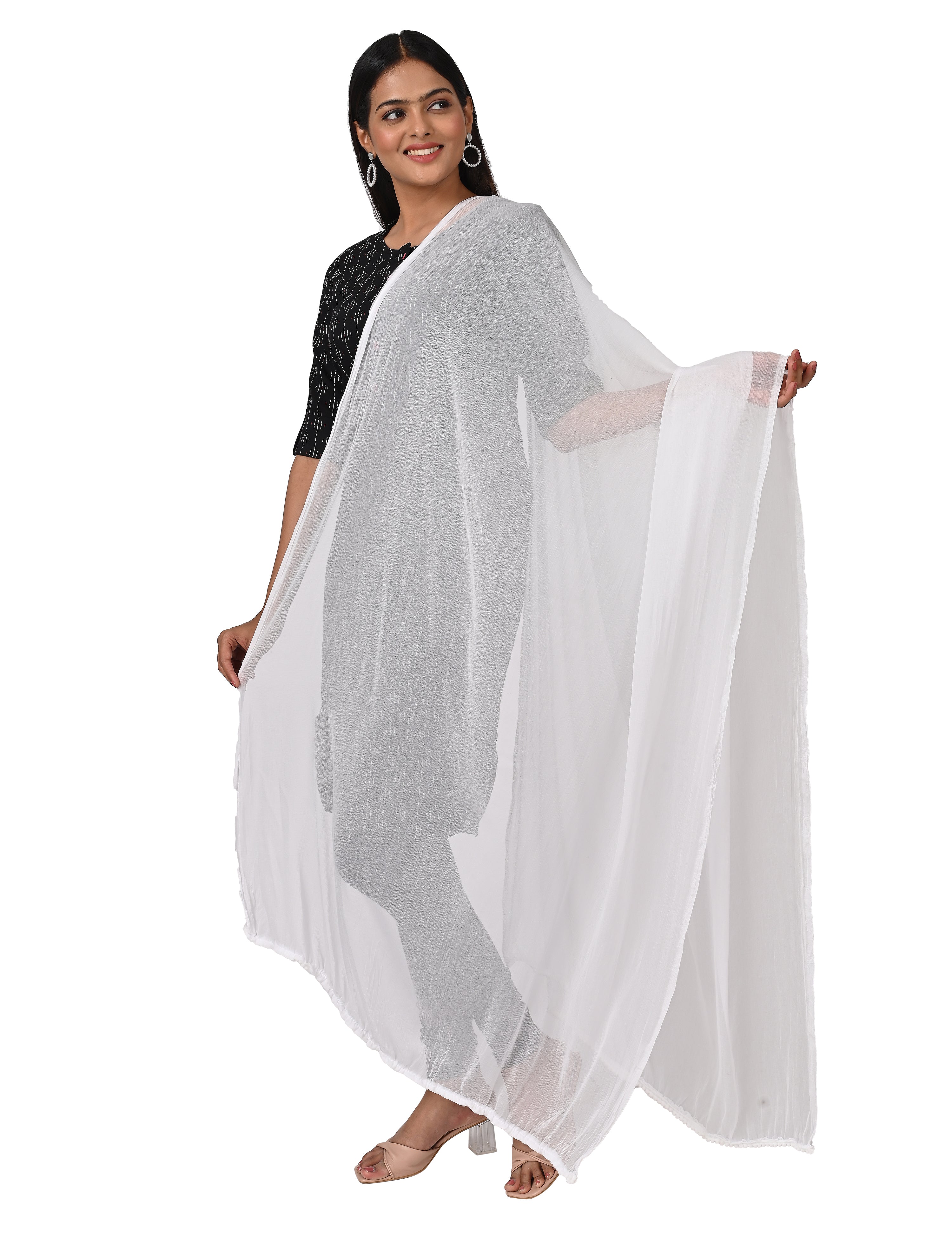 Solid Chiffon Dupatta