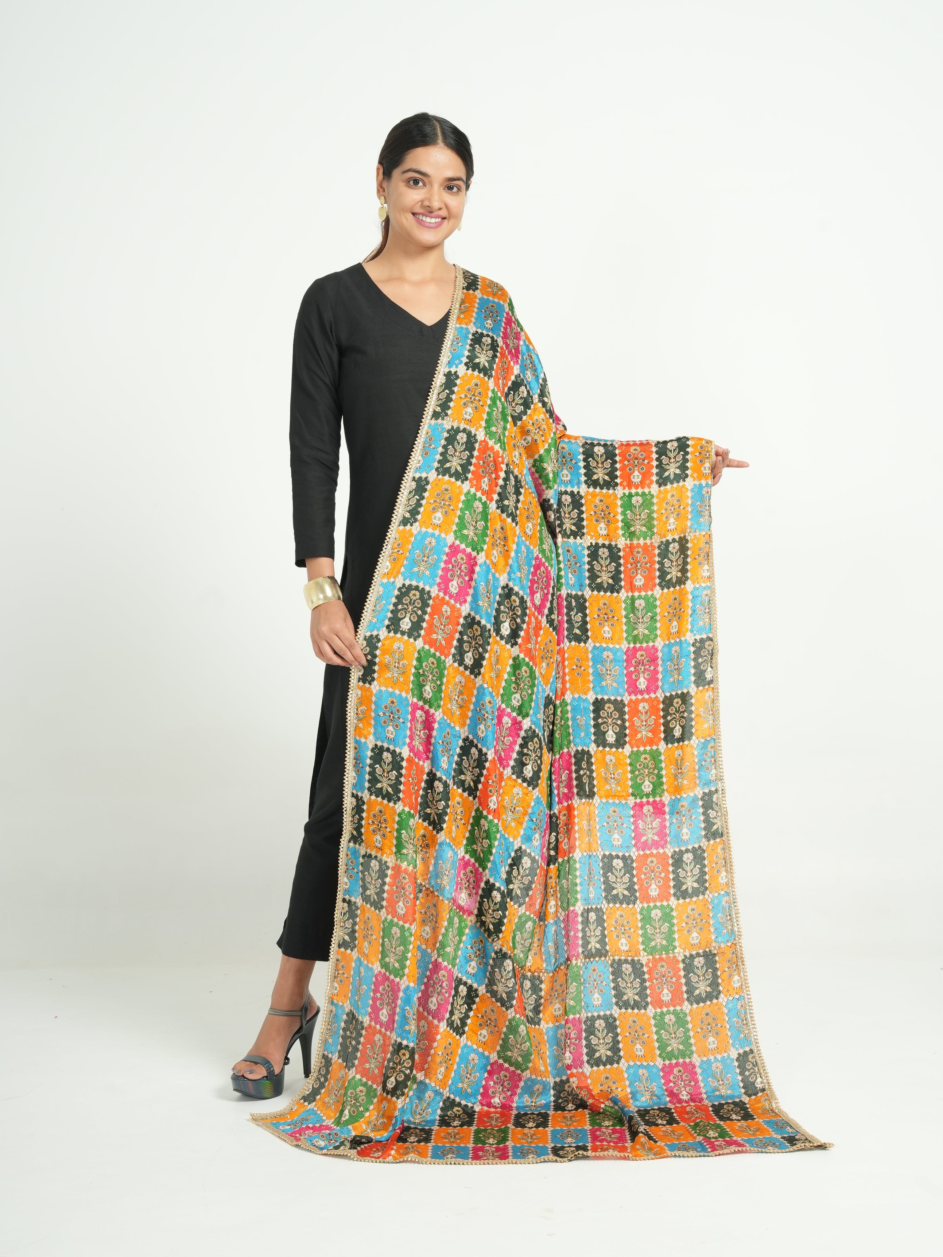 Art Silk Bandhini Dupatta