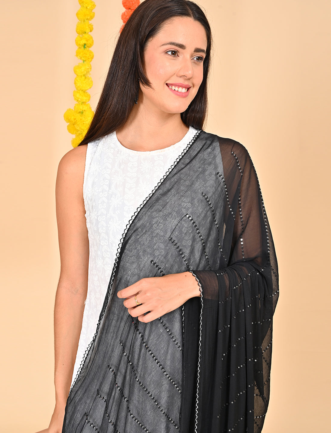 Chiffon Stripe Dupatta