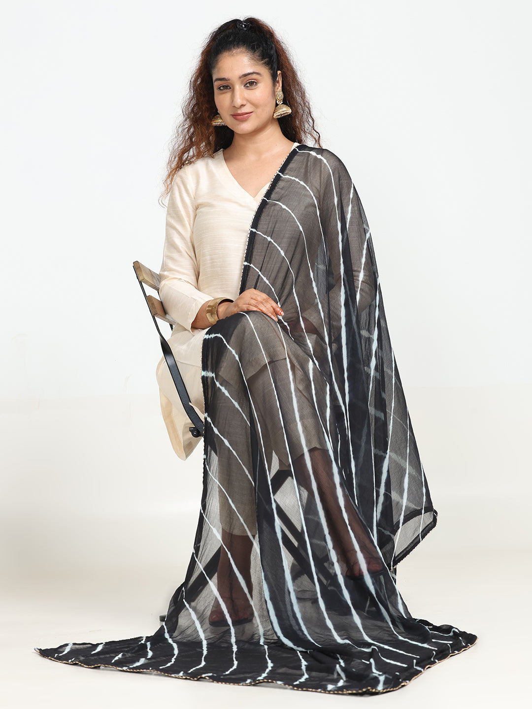 Chiffon Stripe Dupatta