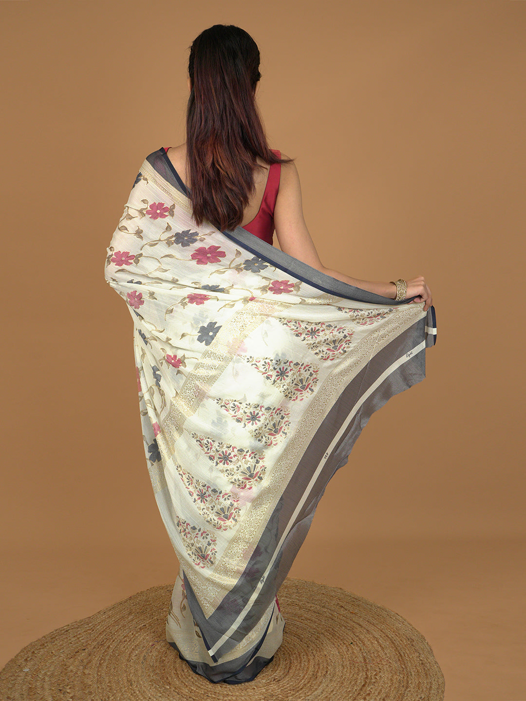 Floral Brasso Saree