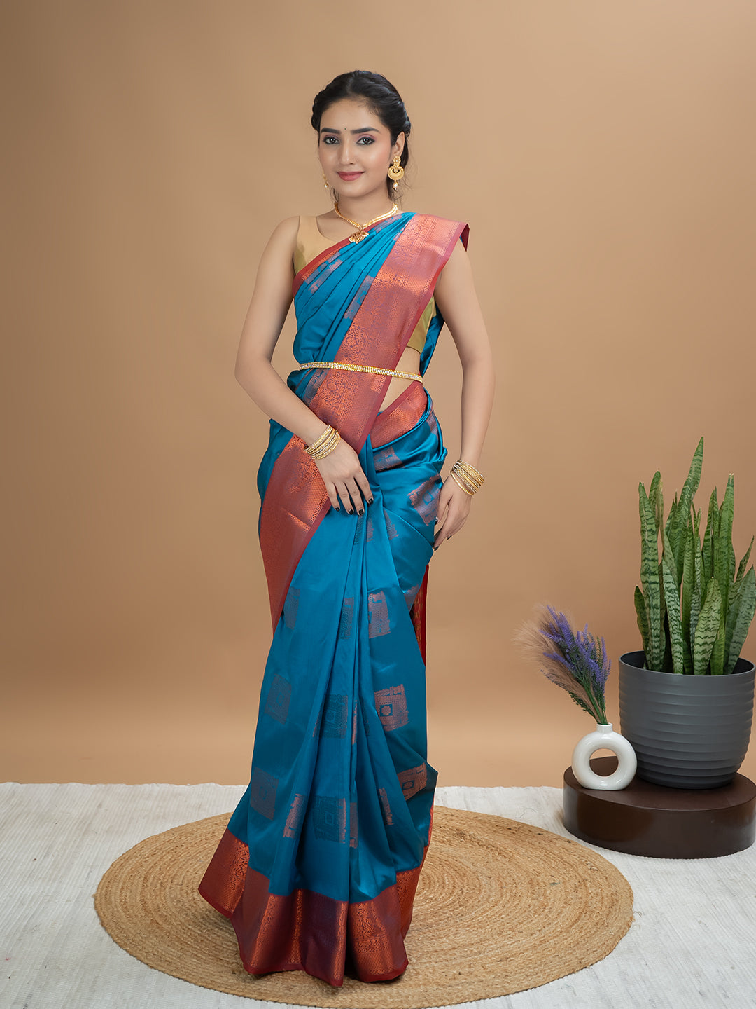 South Silk Brocade Saree