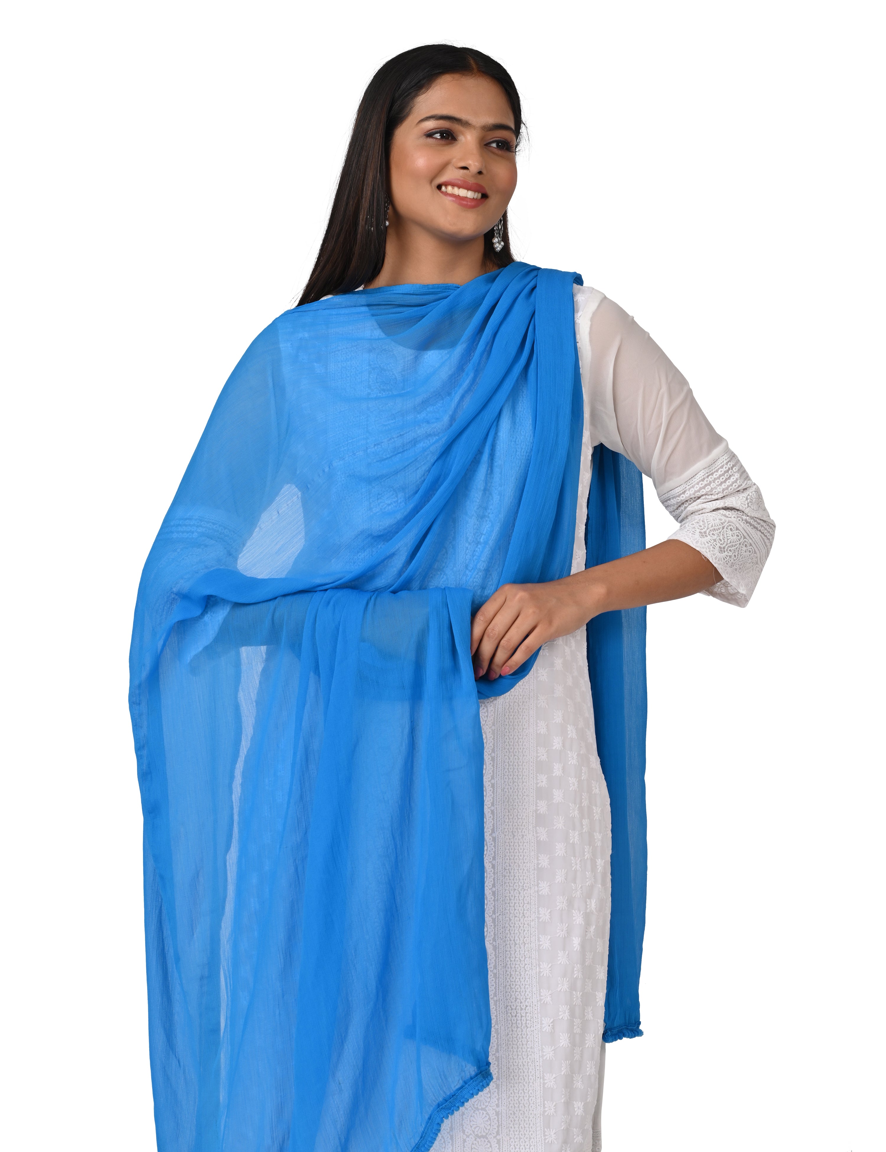Solid Chiffon Dupatta
