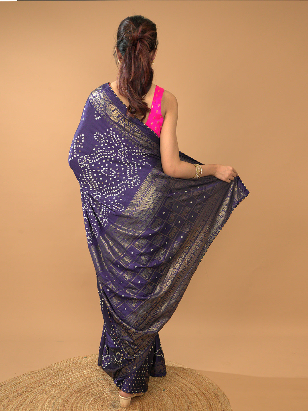 Bandhini Viscose Crepe Saree
