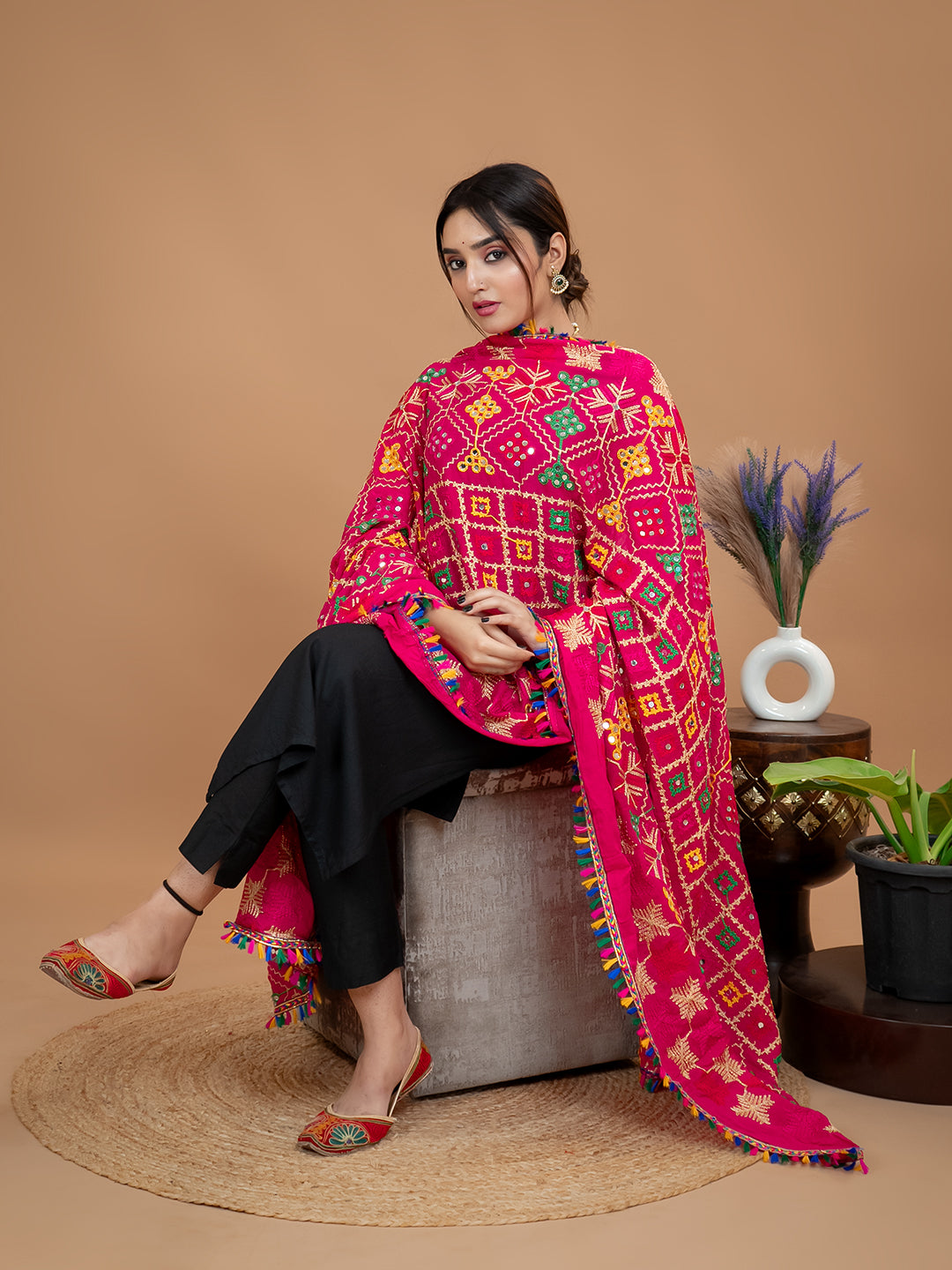 Phulkari Cotton Dupatta