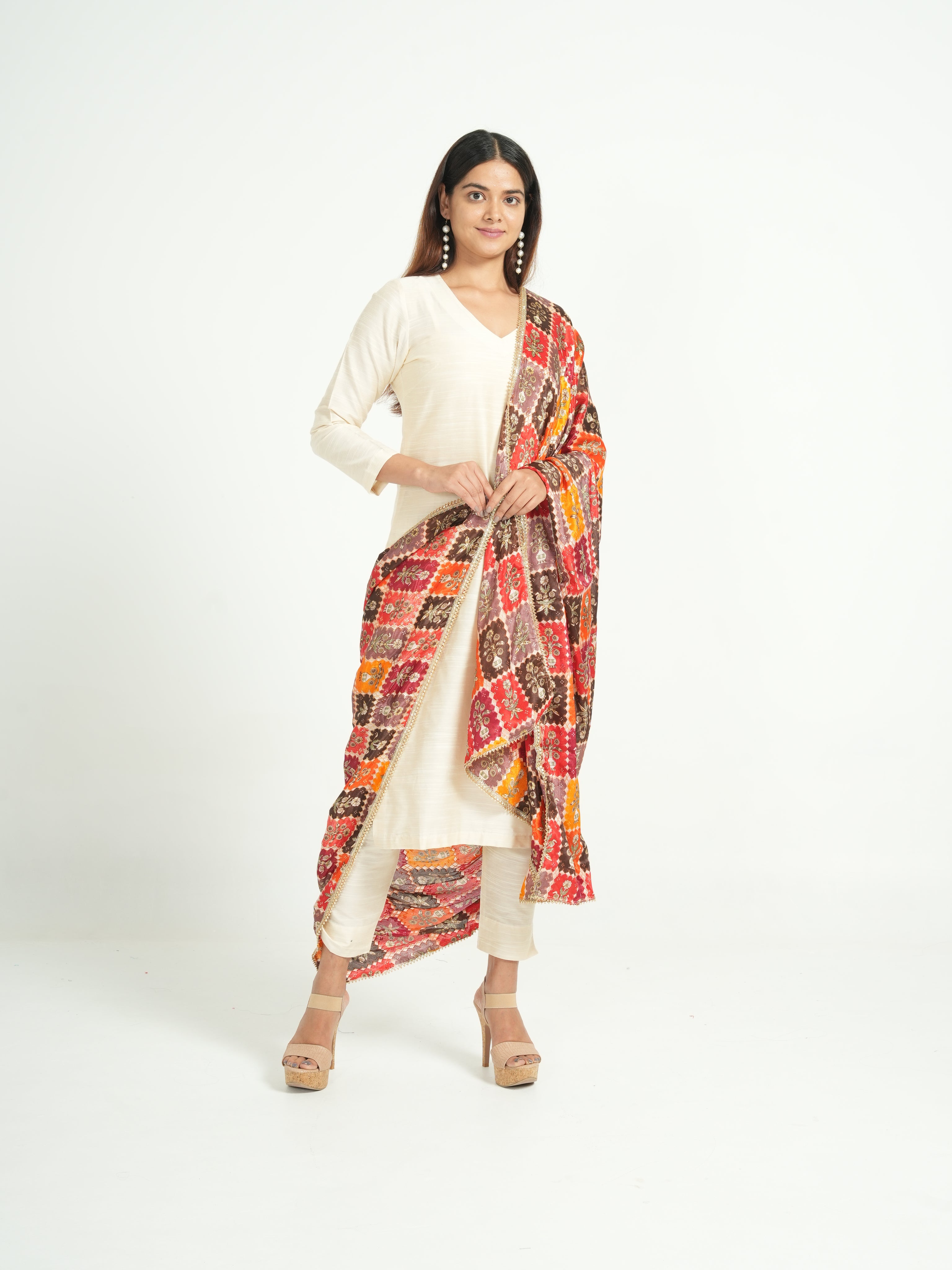 Art Silk Bandhini Dupatta