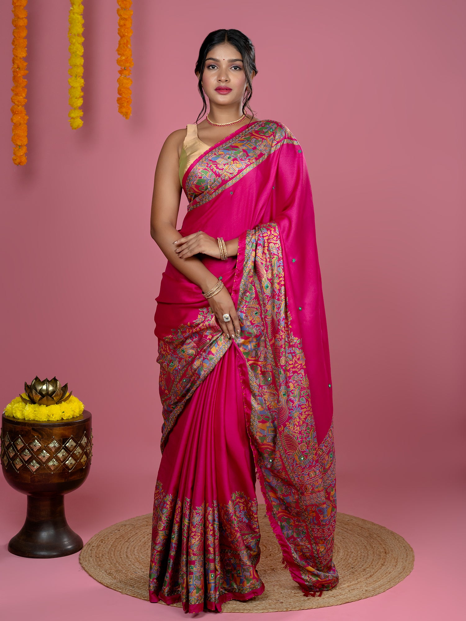 Kutch Print Crepe Saree
