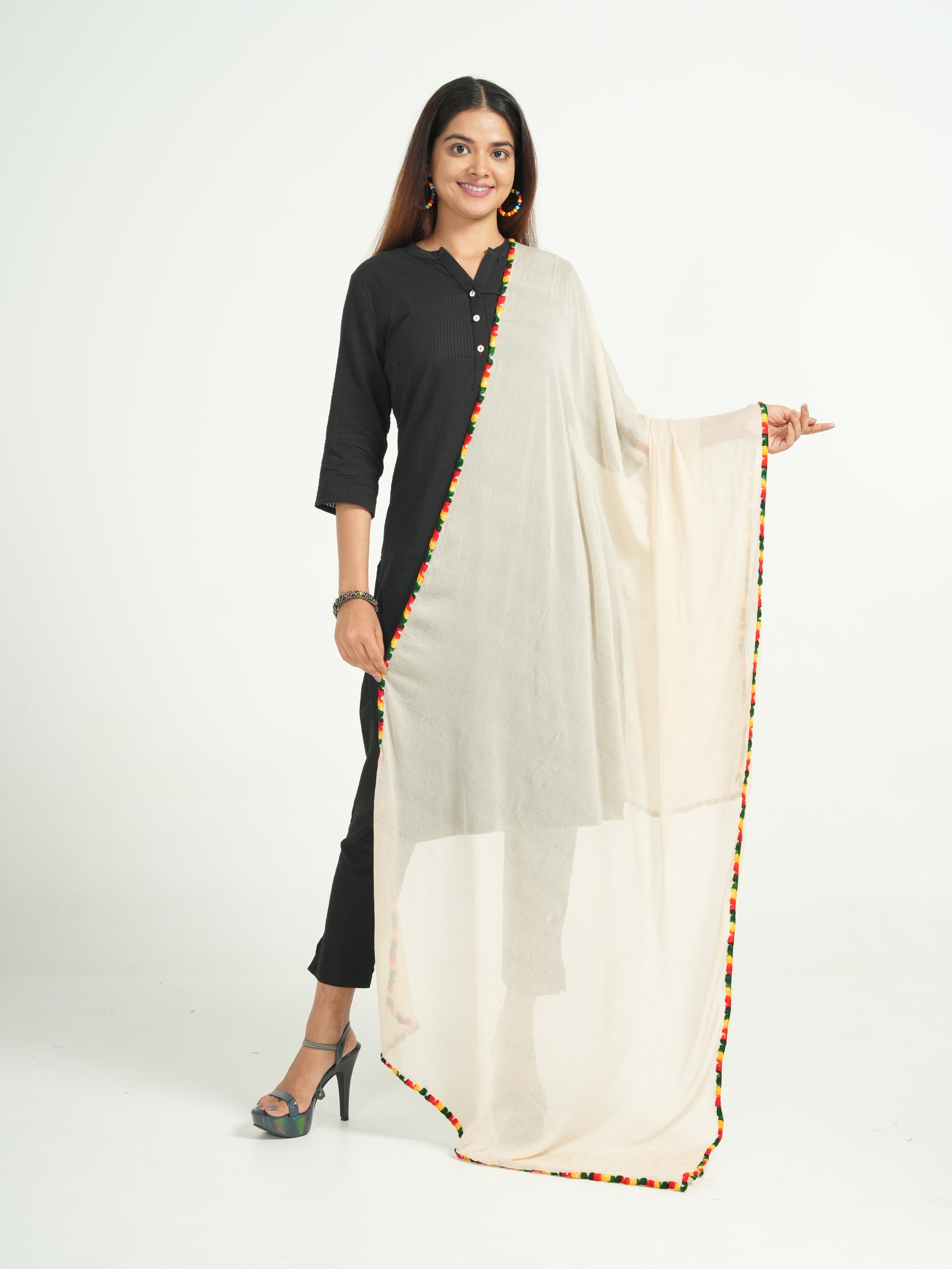 Chiffon Solid Dupatta