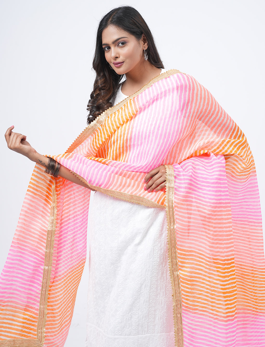 Kota Semi Cotton Colorblock Dupatta