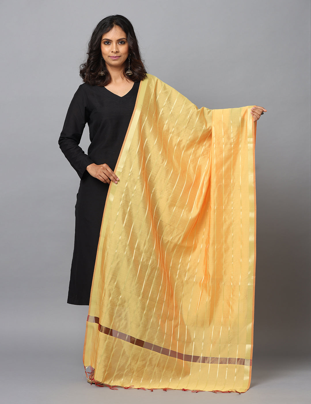 Banarasi Silk Stripe Dupatta