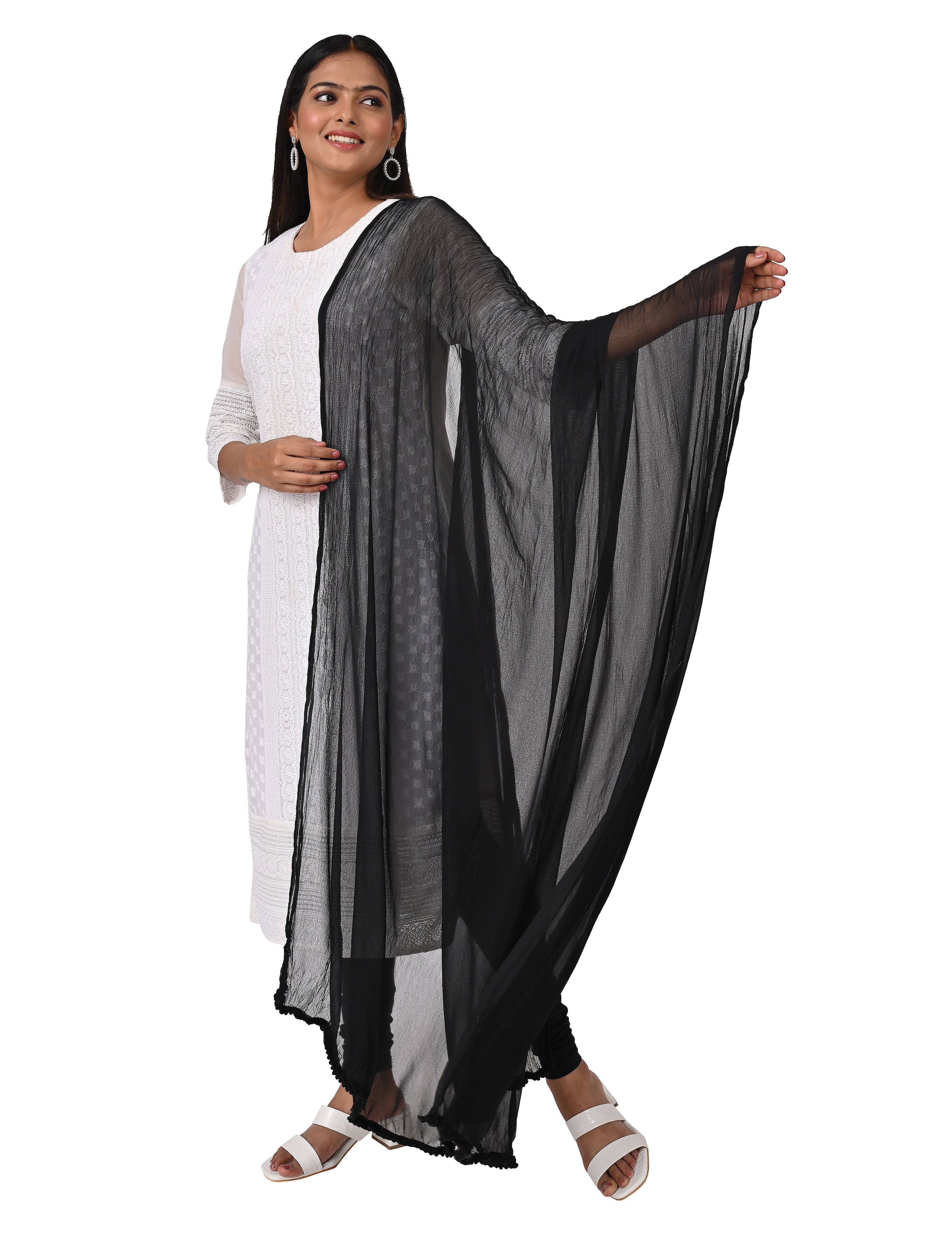 Solid Chiffon Dupatta