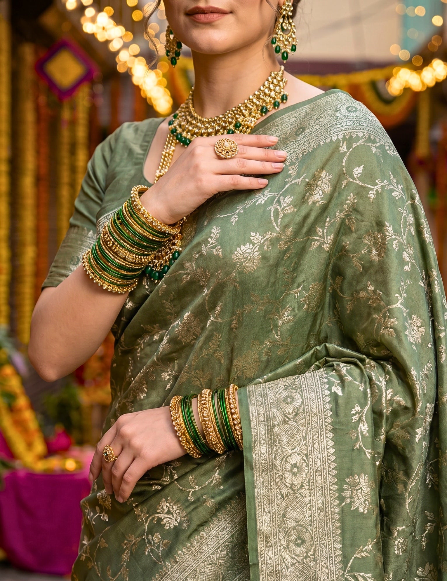 Banarasi Viscose Silk Saree