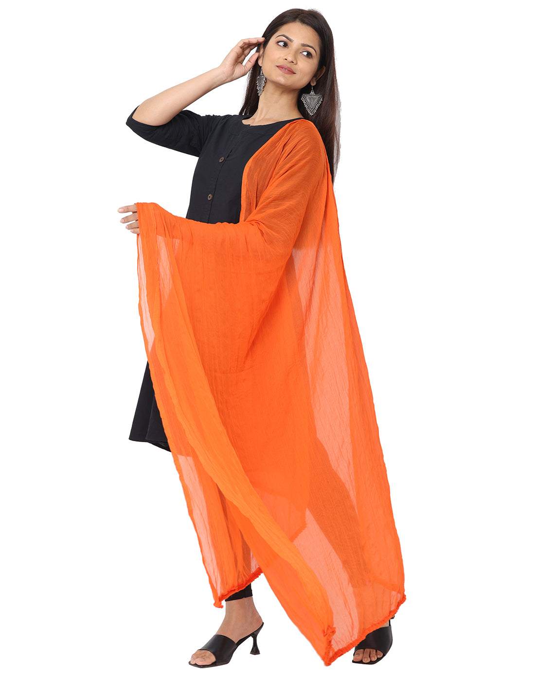 Solid Chiffon Dupatta