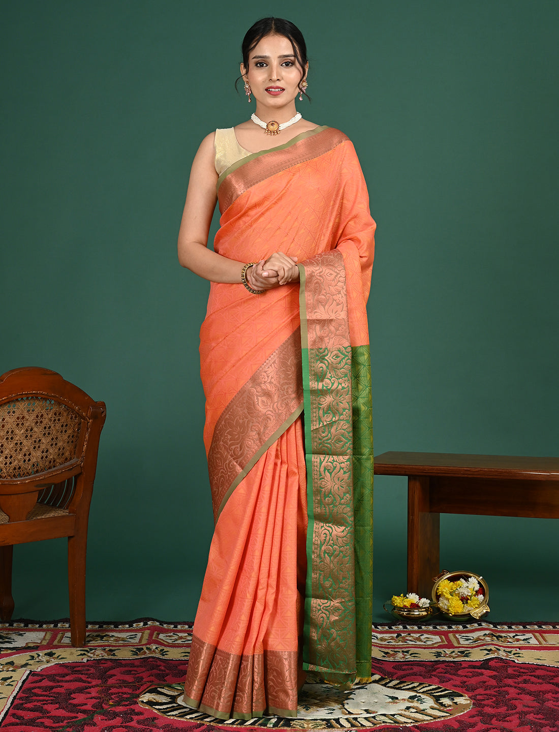 South Art Silk Geometric Saree