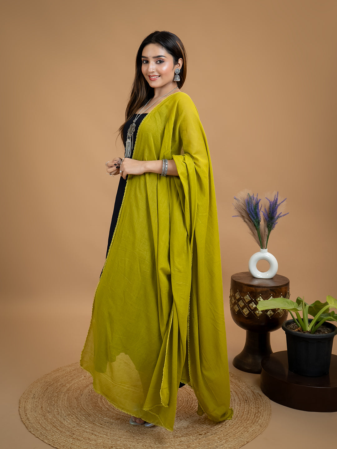 Solid Cotton Dupatta