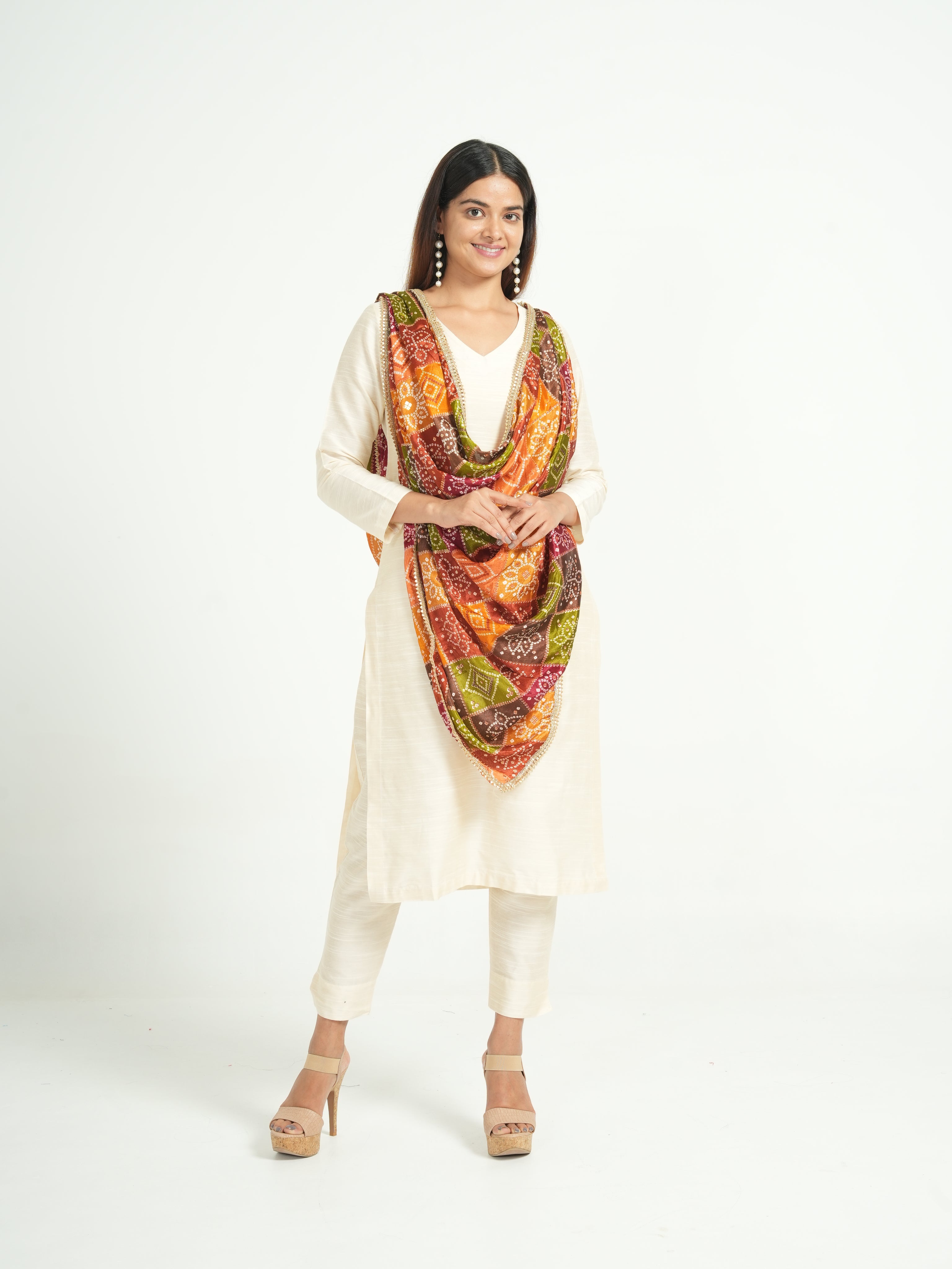 Art Silk Bandhini Dupatta