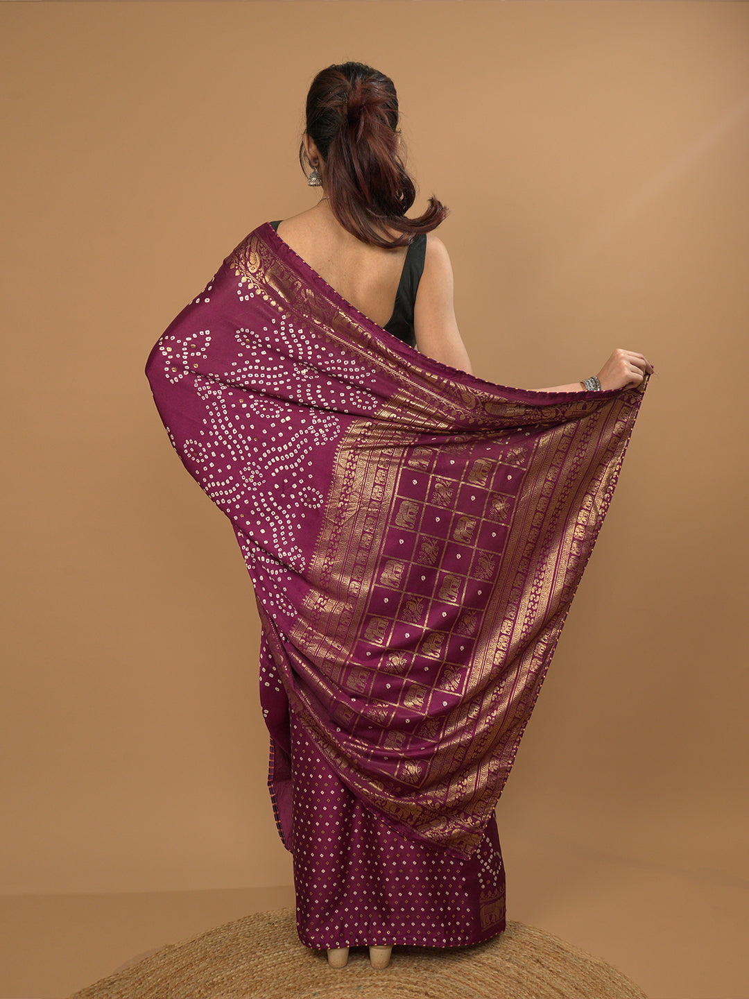 Bandhini Viscose Crepe Saree