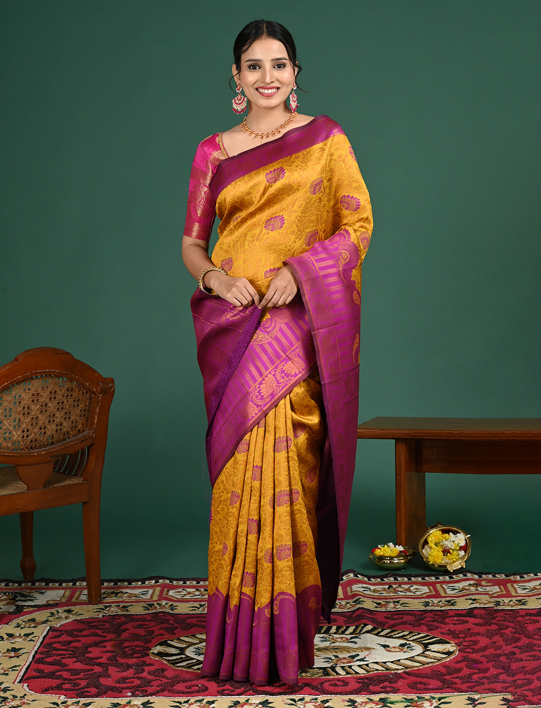 South Art Silk Geometric Saree