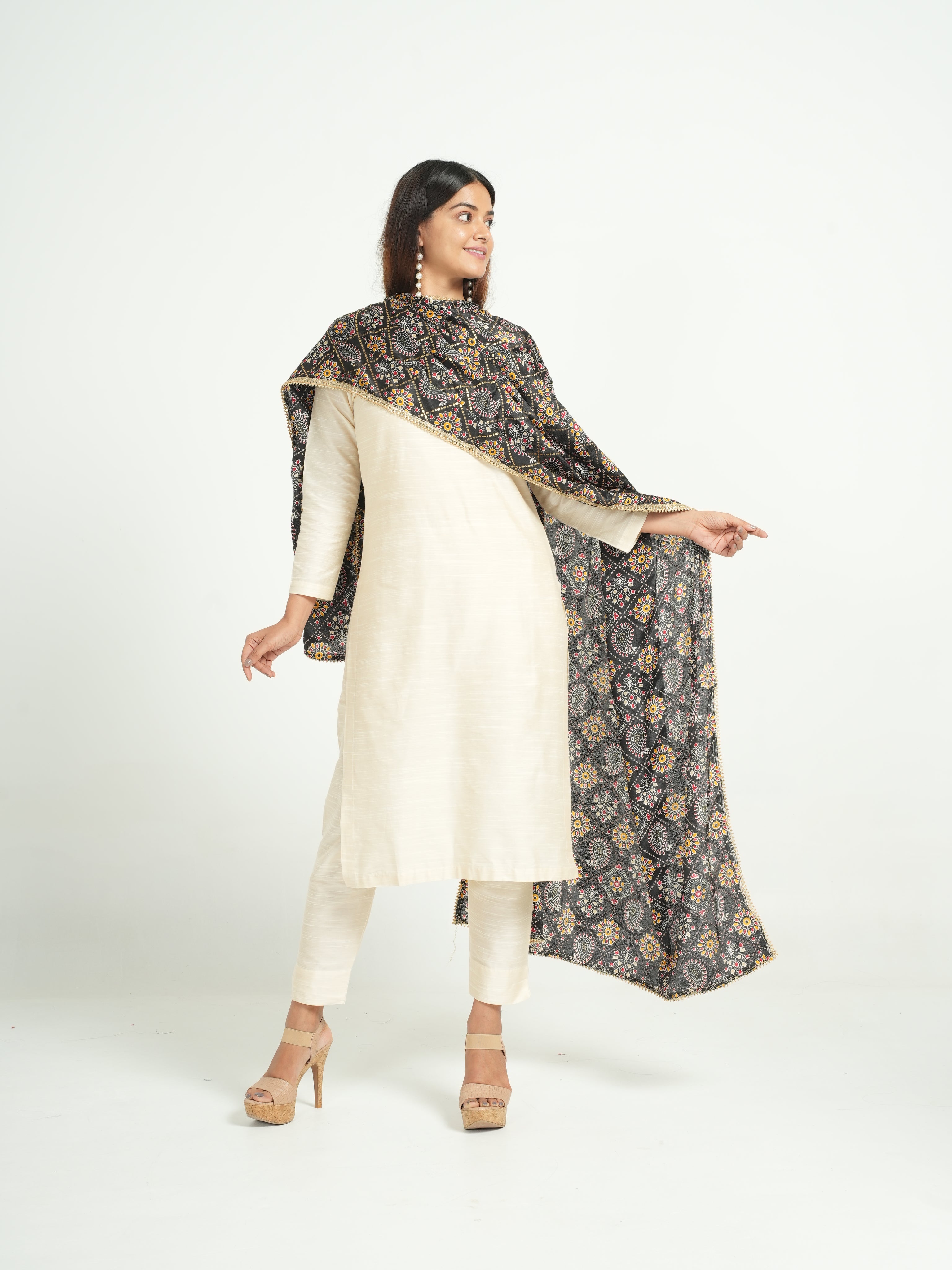 Art Silk Bandhini Dupatta