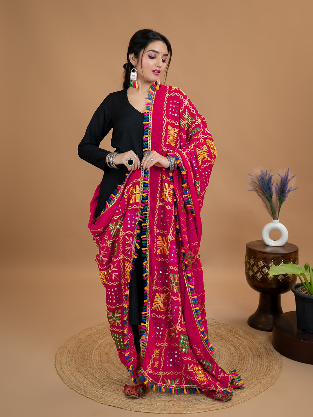 Phulkari Cotton Dupatta