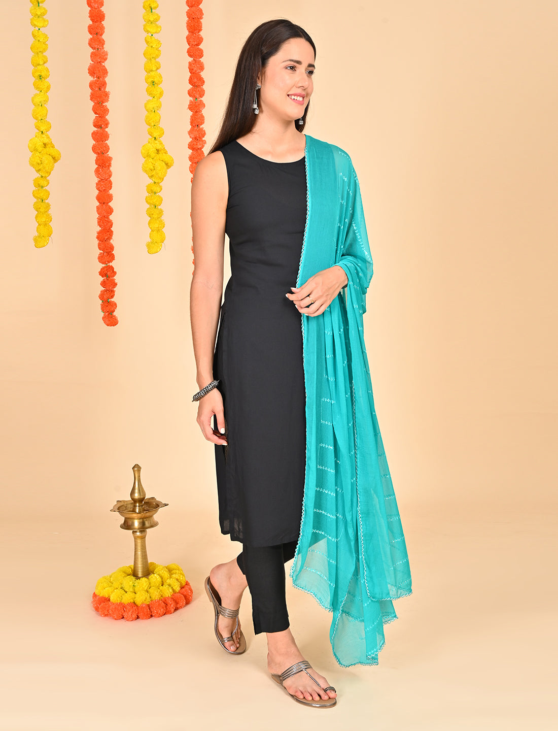 Chiffon Stripe Dupatta