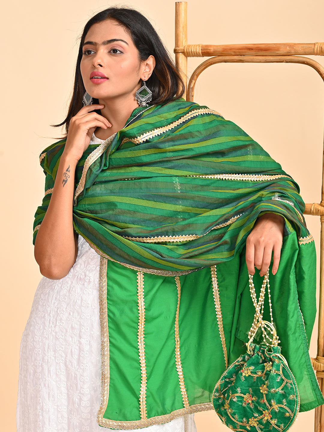 Gota Patti Art Silk Dupatta