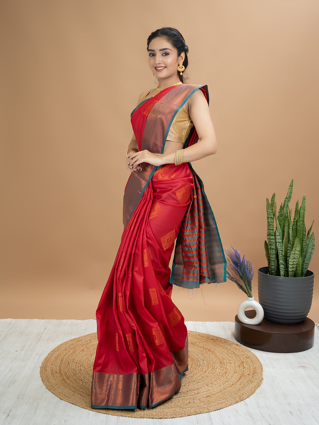 South Silk Brocade Saree