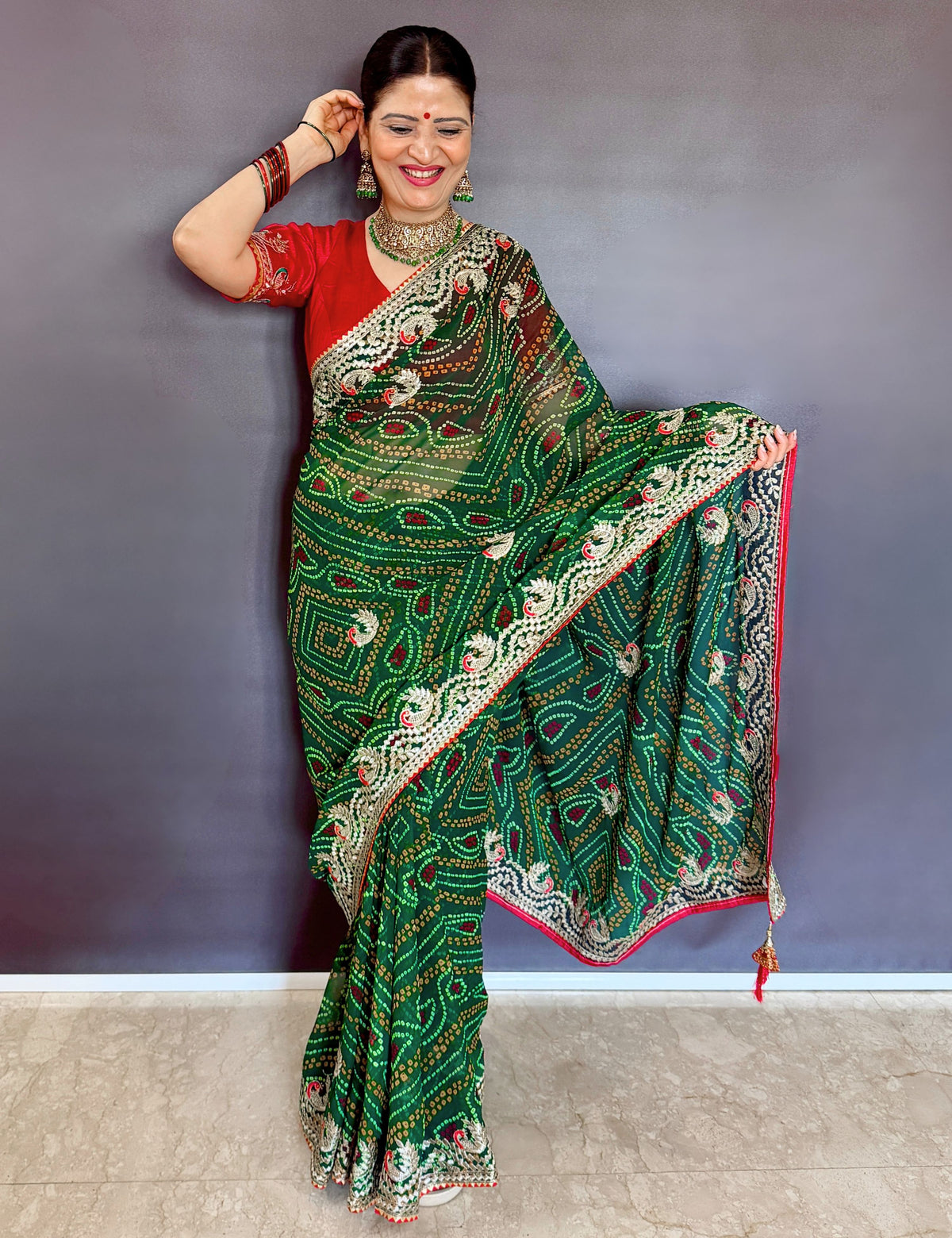 Bandhini Georgette Saree