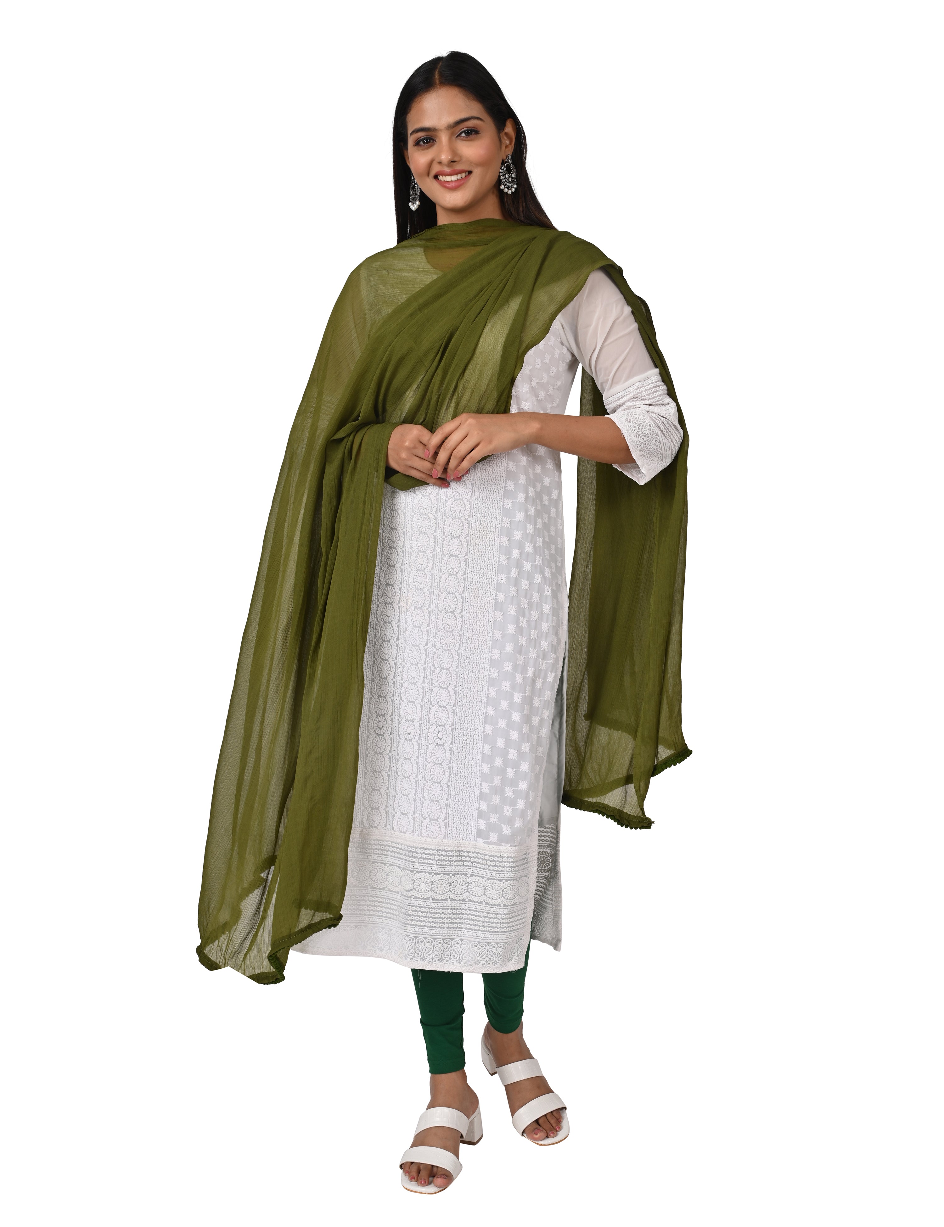 Solid Chiffon Dupatta