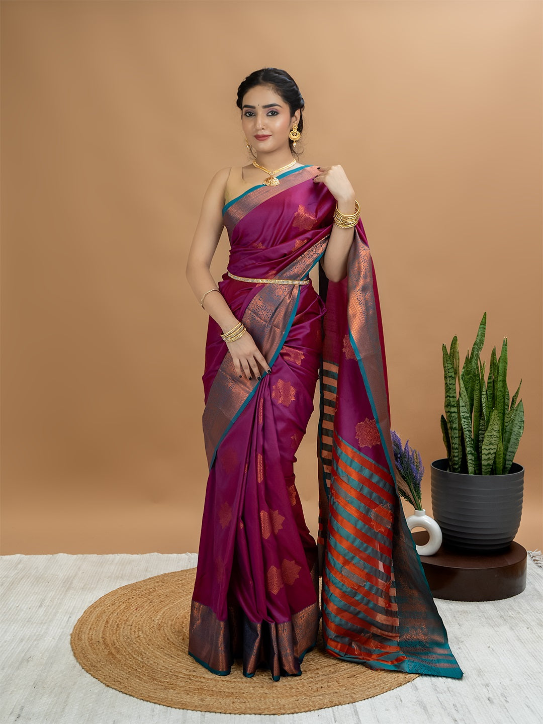 South Silk Brocade Saree