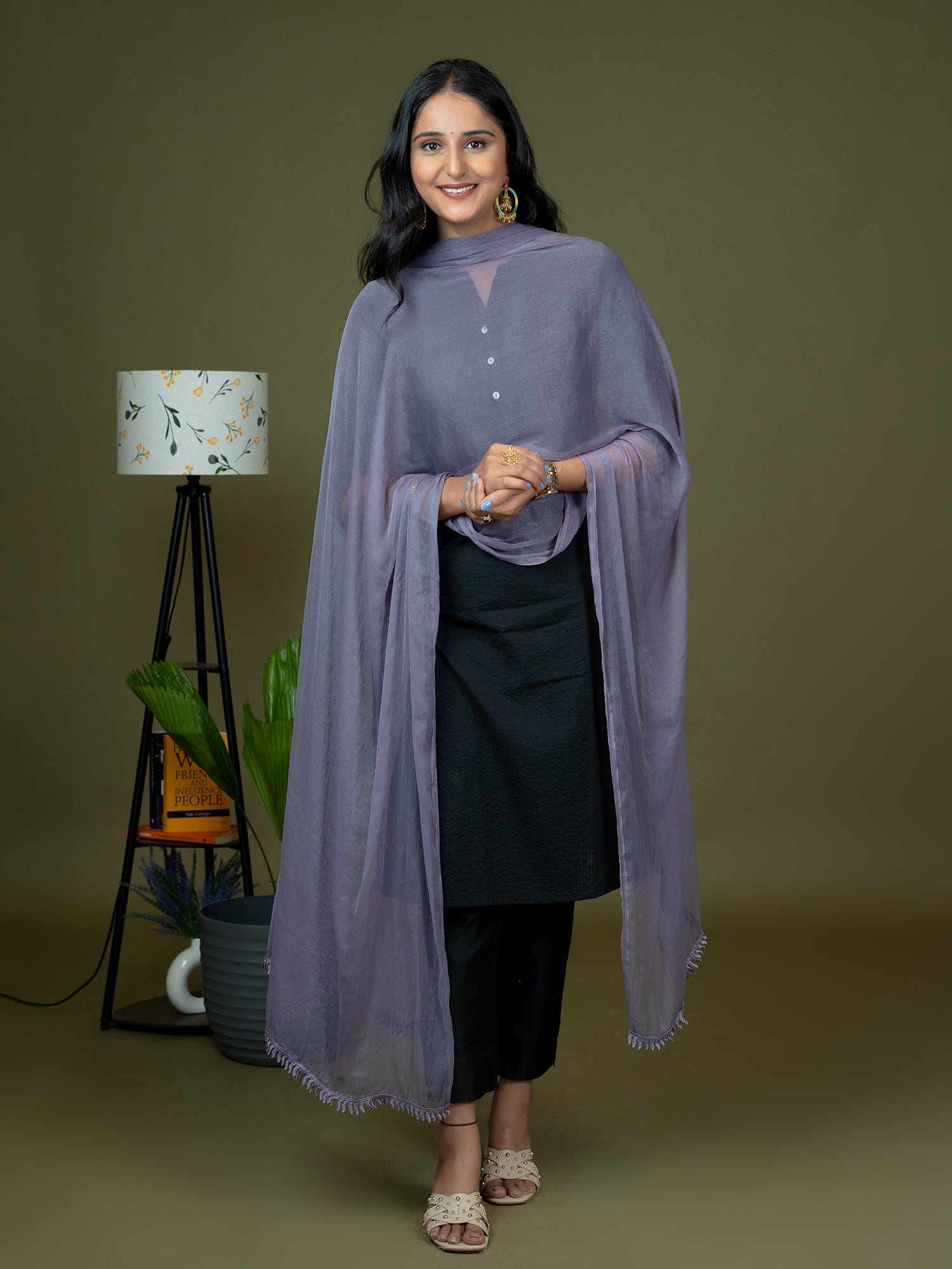 Solid Chiffon Dupatta