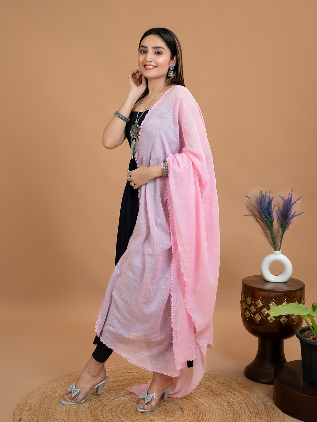 Solid Cotton Dupatta