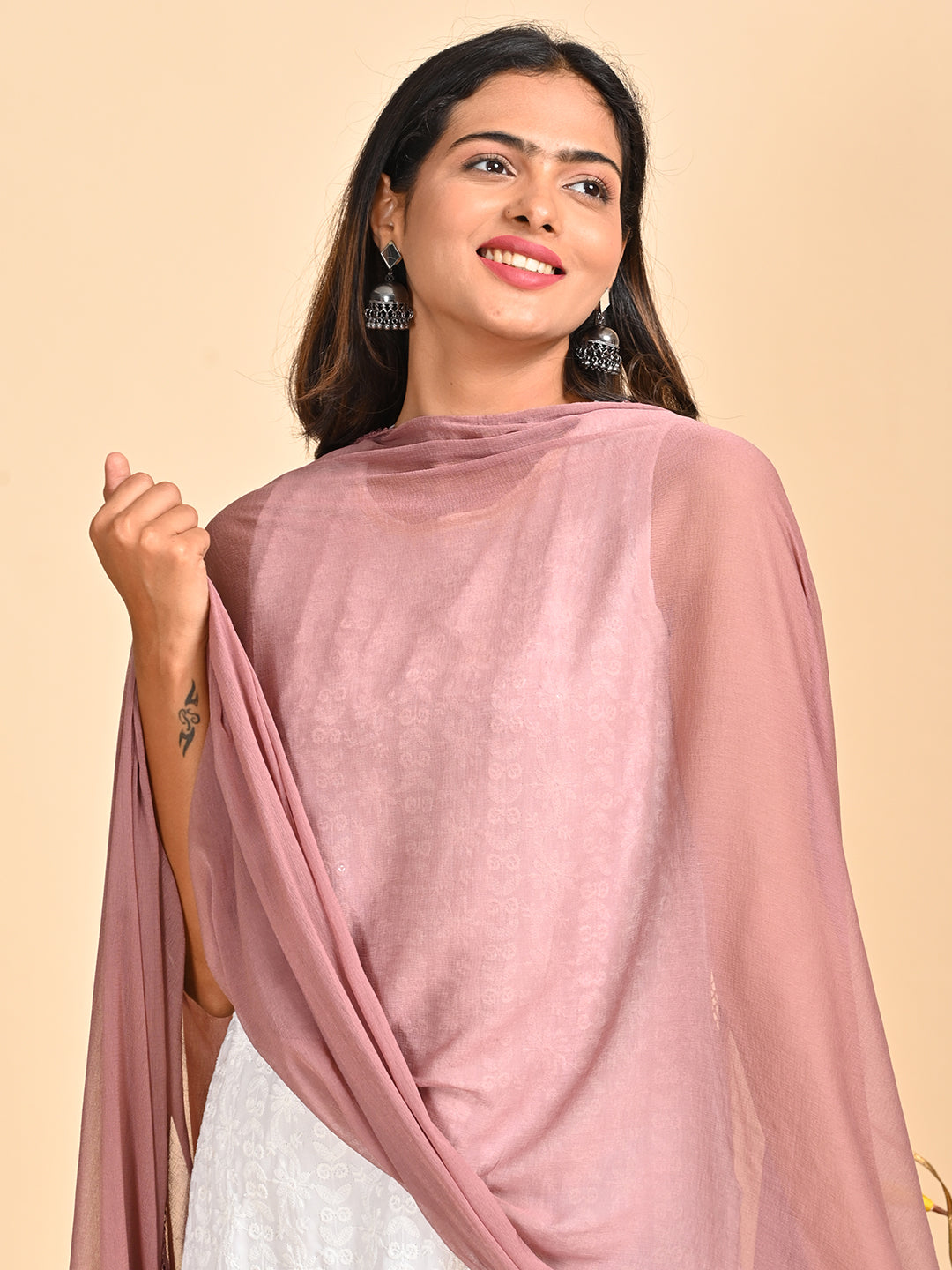 Solid Chiffon Dupatta