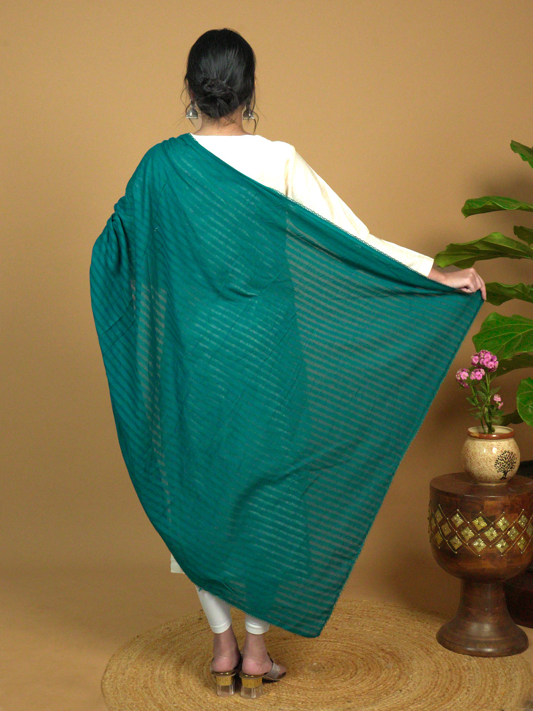 Stripe Cotton Dupatta