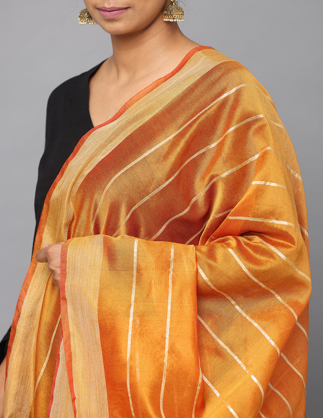 Chanderi Zari weave Dupatta