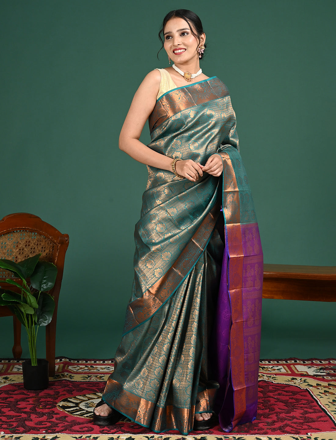 South Art Silk Geometric Saree
