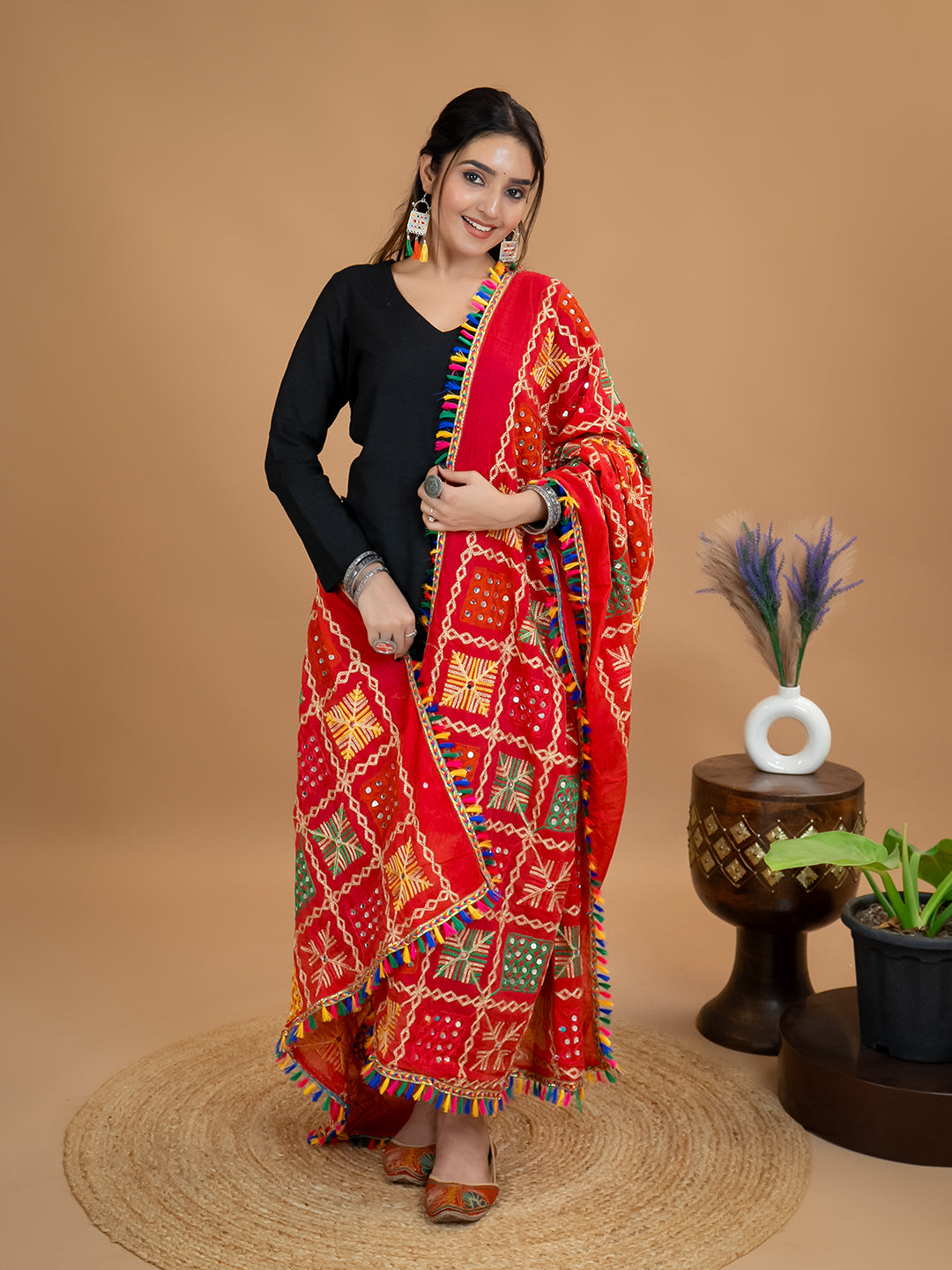 Phulkari Cotton Dupatta