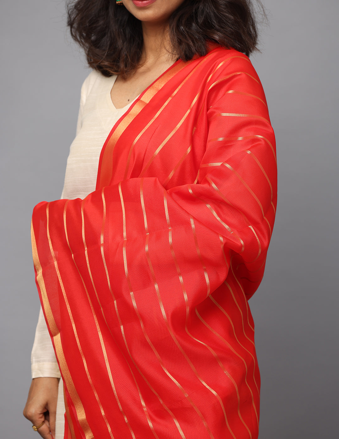 Banarasi Silk Stripe Dupatta