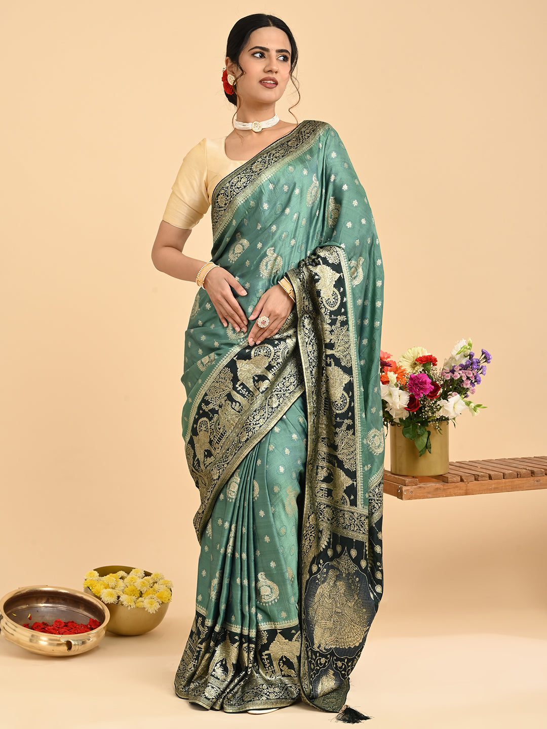 Banarasi Viscose Silk Saree