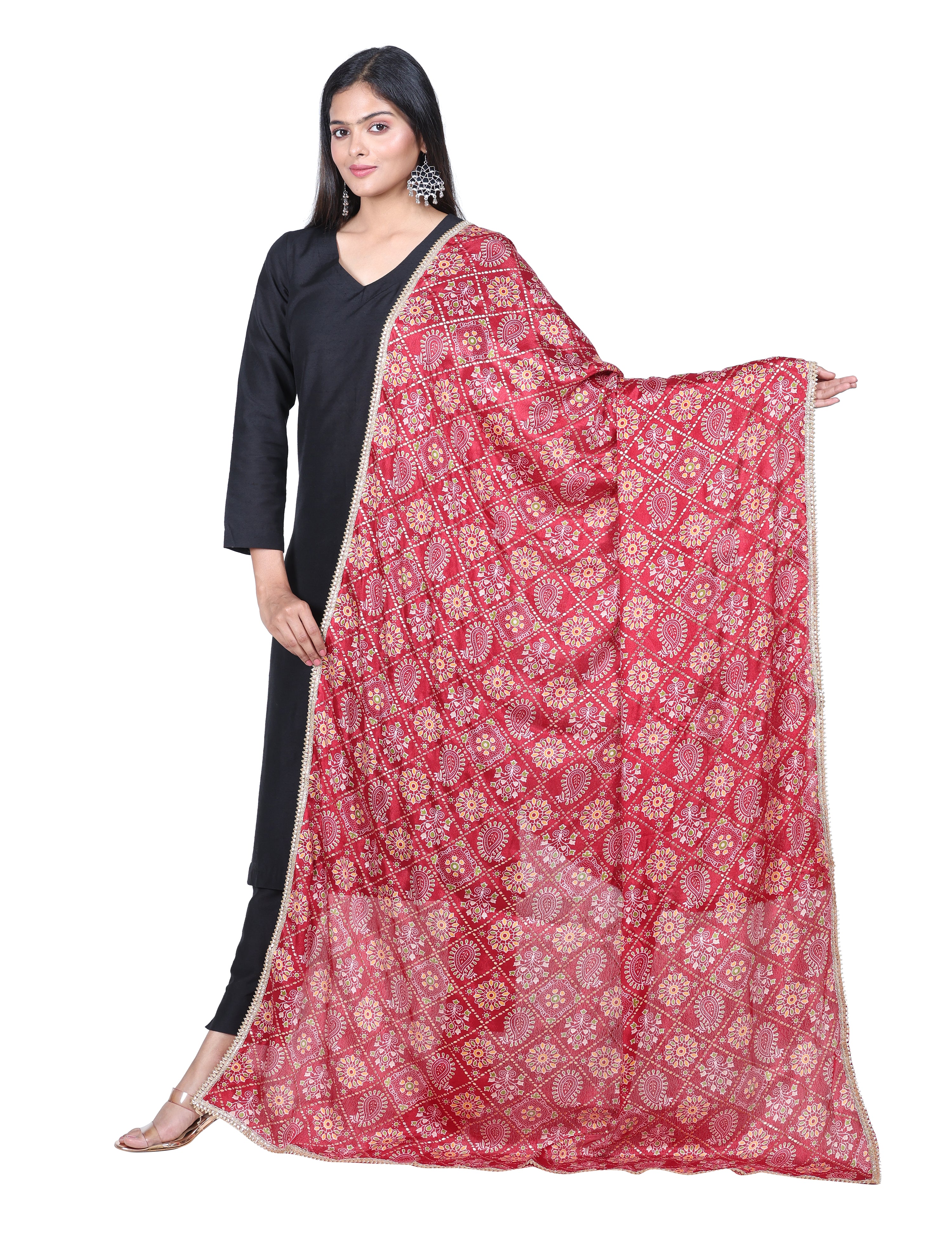 Art Silk Bandhini Dupatta