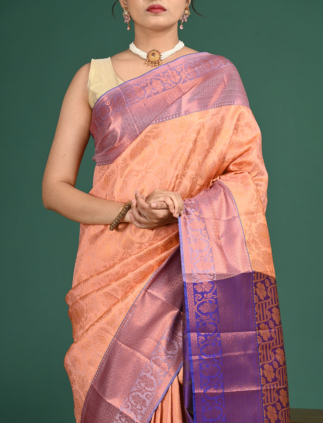 South Art Silk Geometric Saree