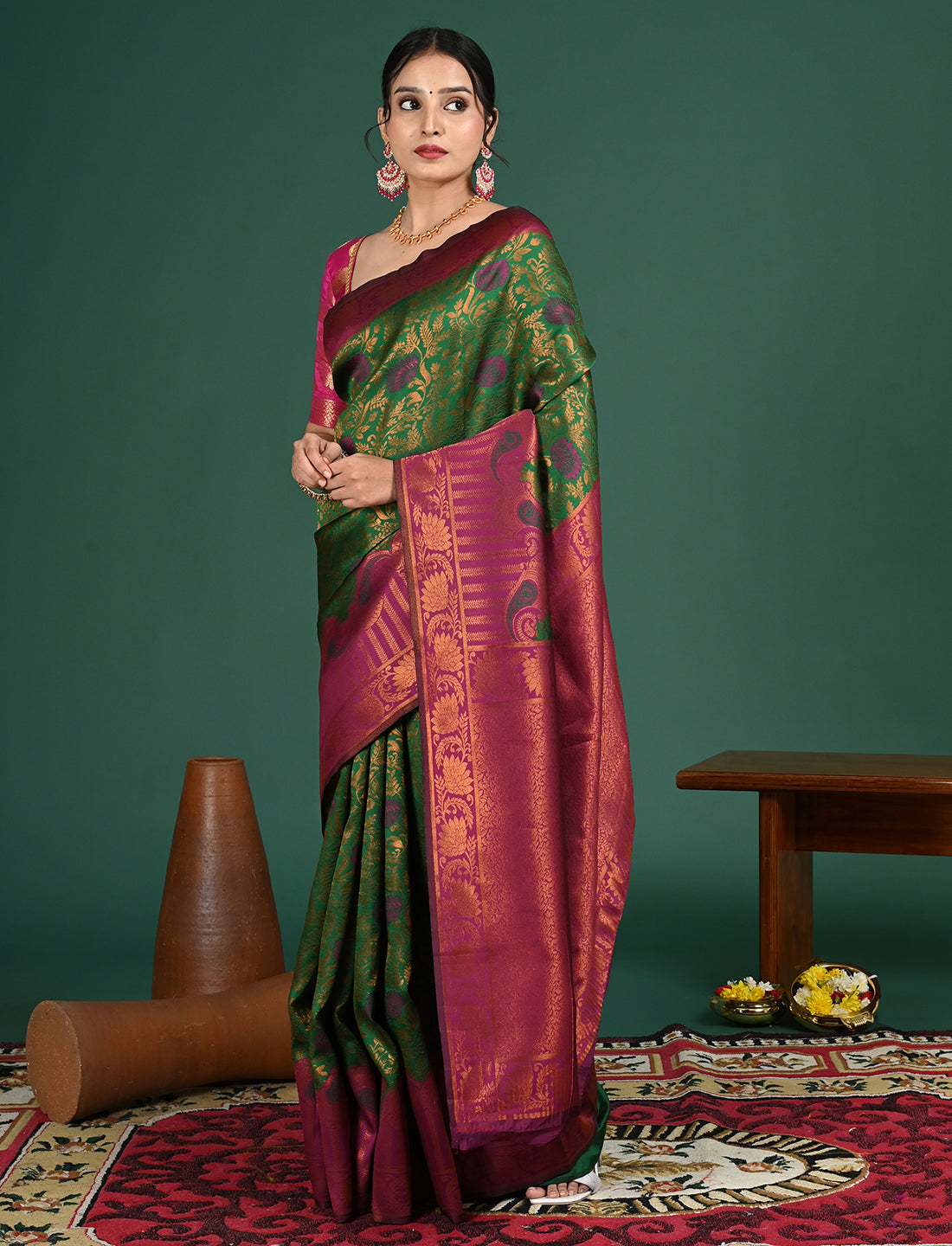 South Art Silk Geometric Saree
