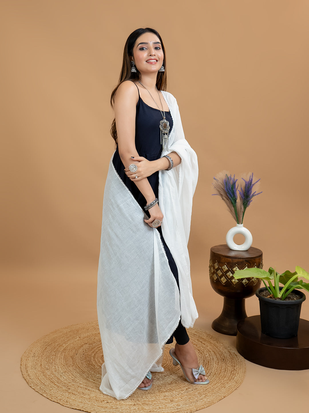 Solid Cotton Dupatta