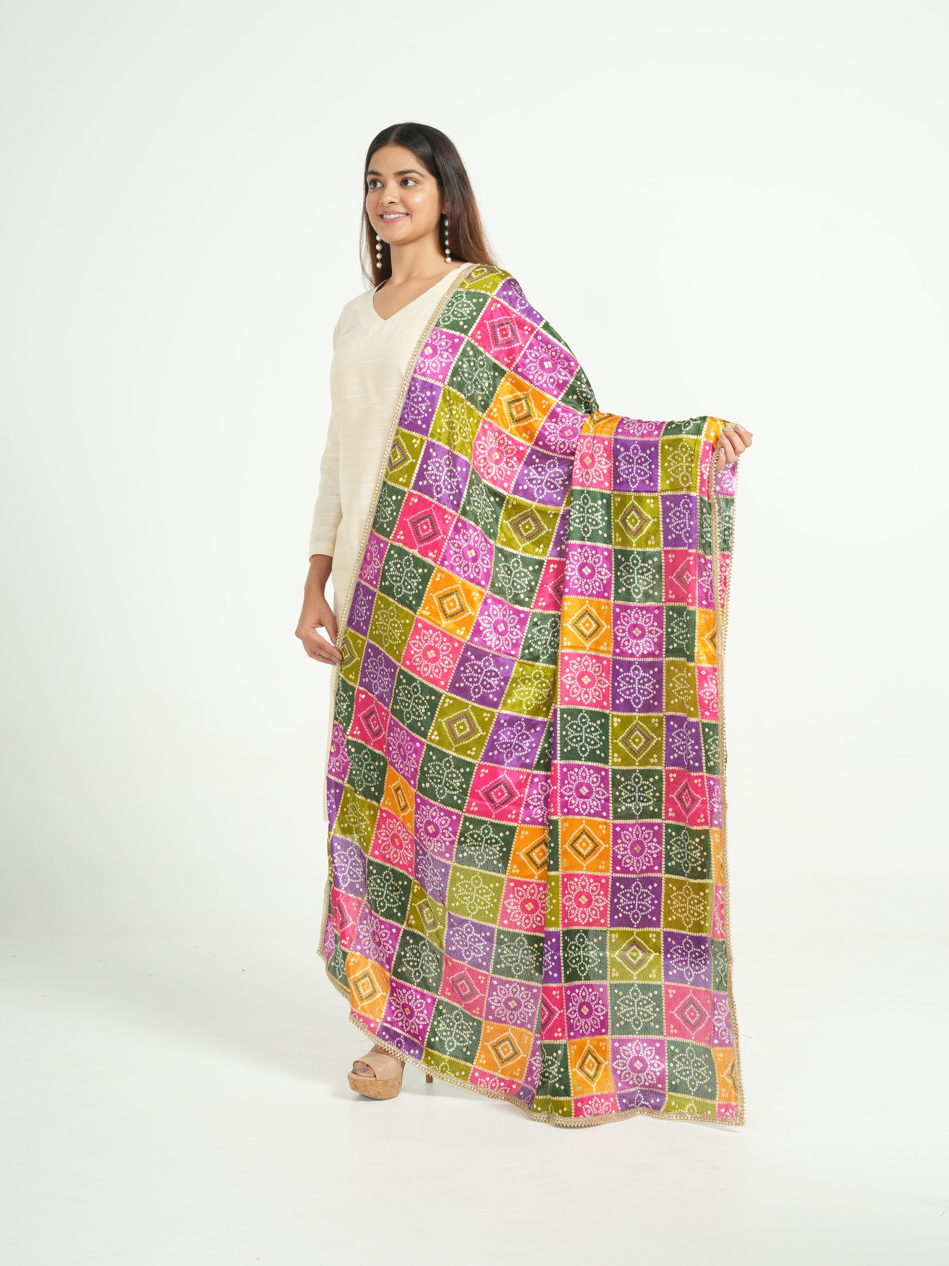 Art Silk Bandhini Dupatta