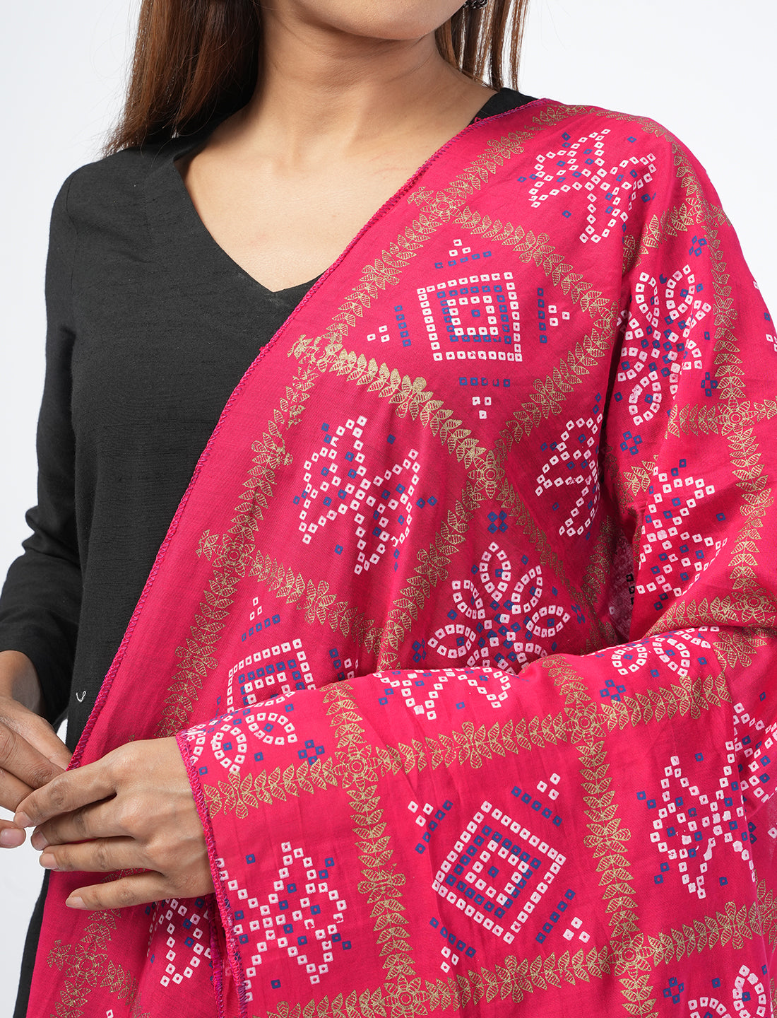 Ghatchola Checks Gaji Silk Dupatta