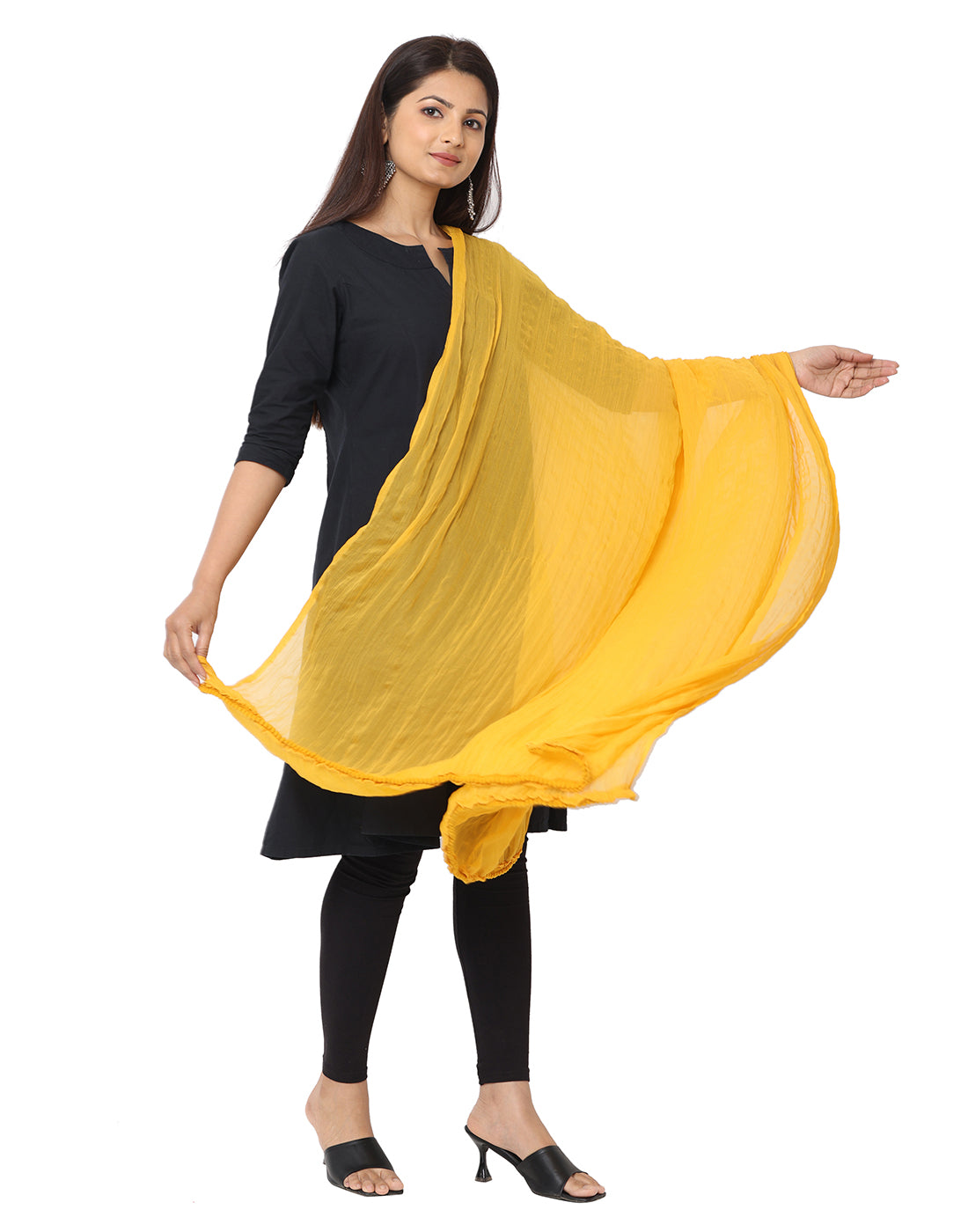 Solid Chiffon Dupatta