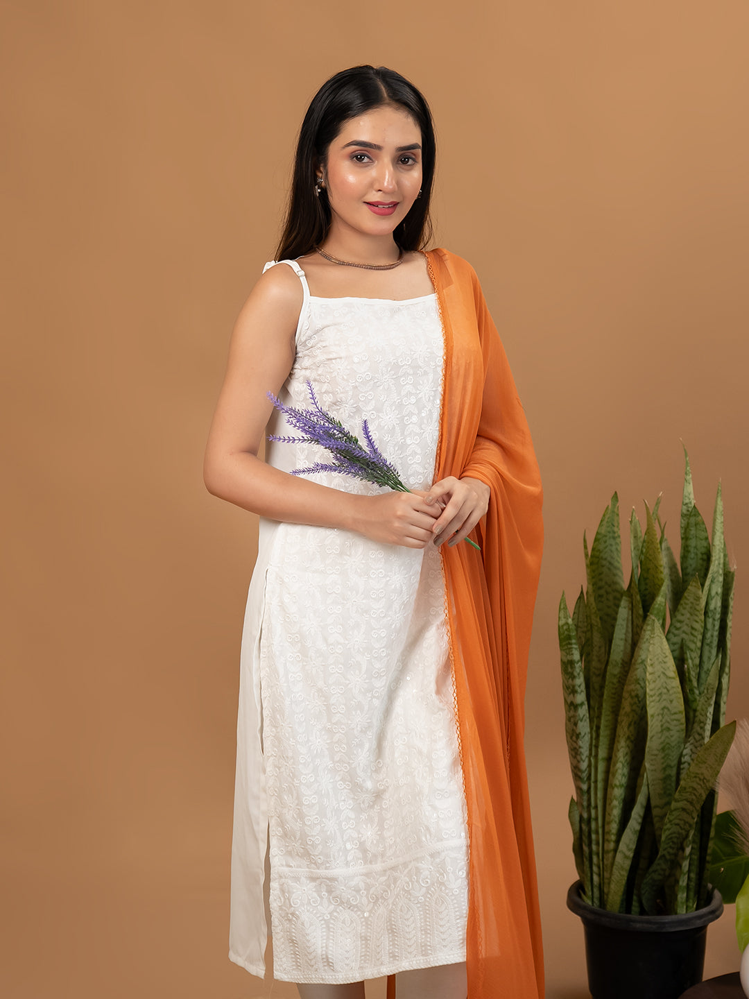 Solid Chiffon Dupatta