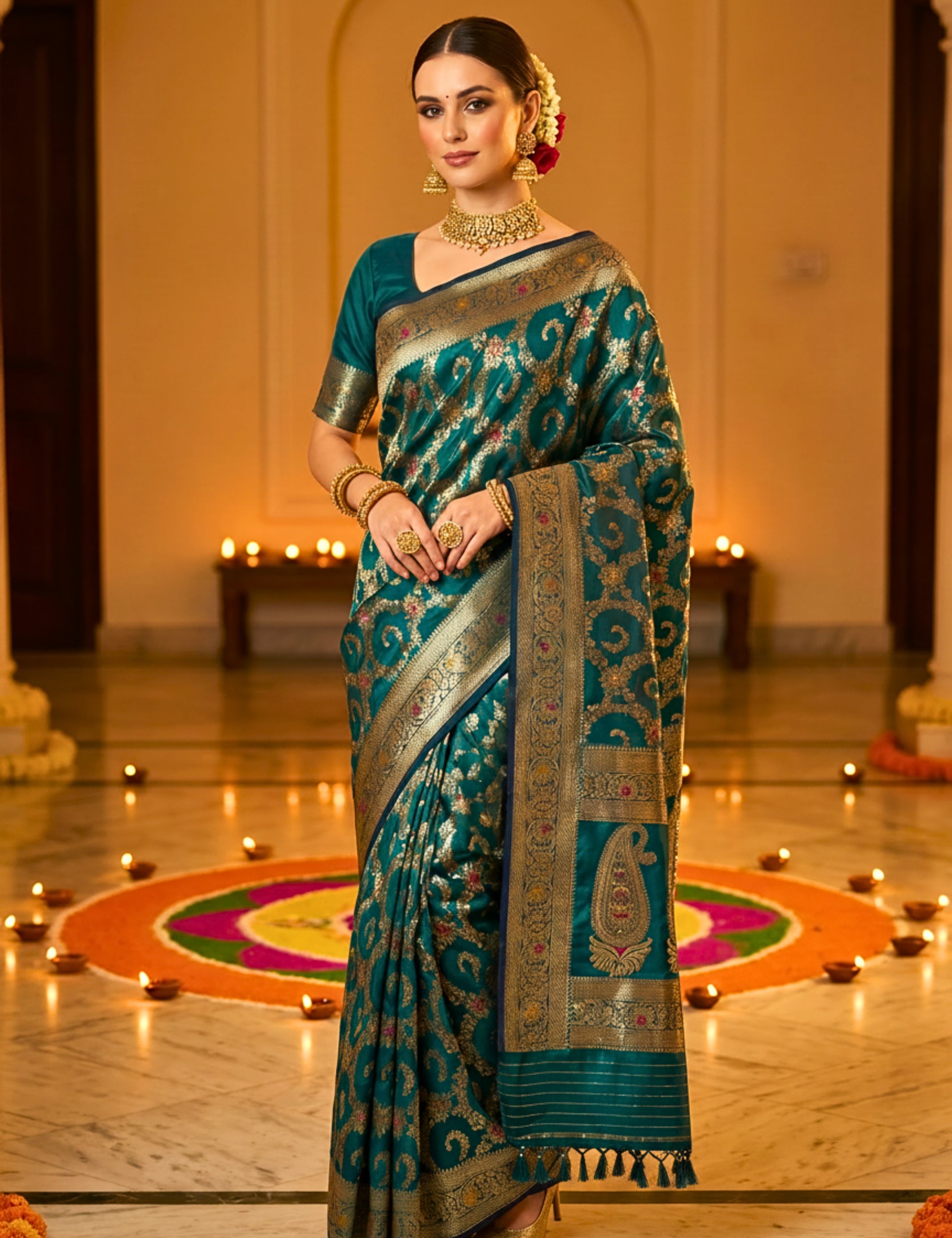 Banarasi Viscose Silk Saree
